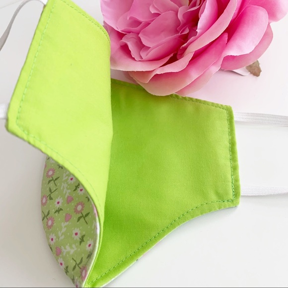 3 for $25 Triple Layer Handmade Face Mask floral - Picture 3 of 6
